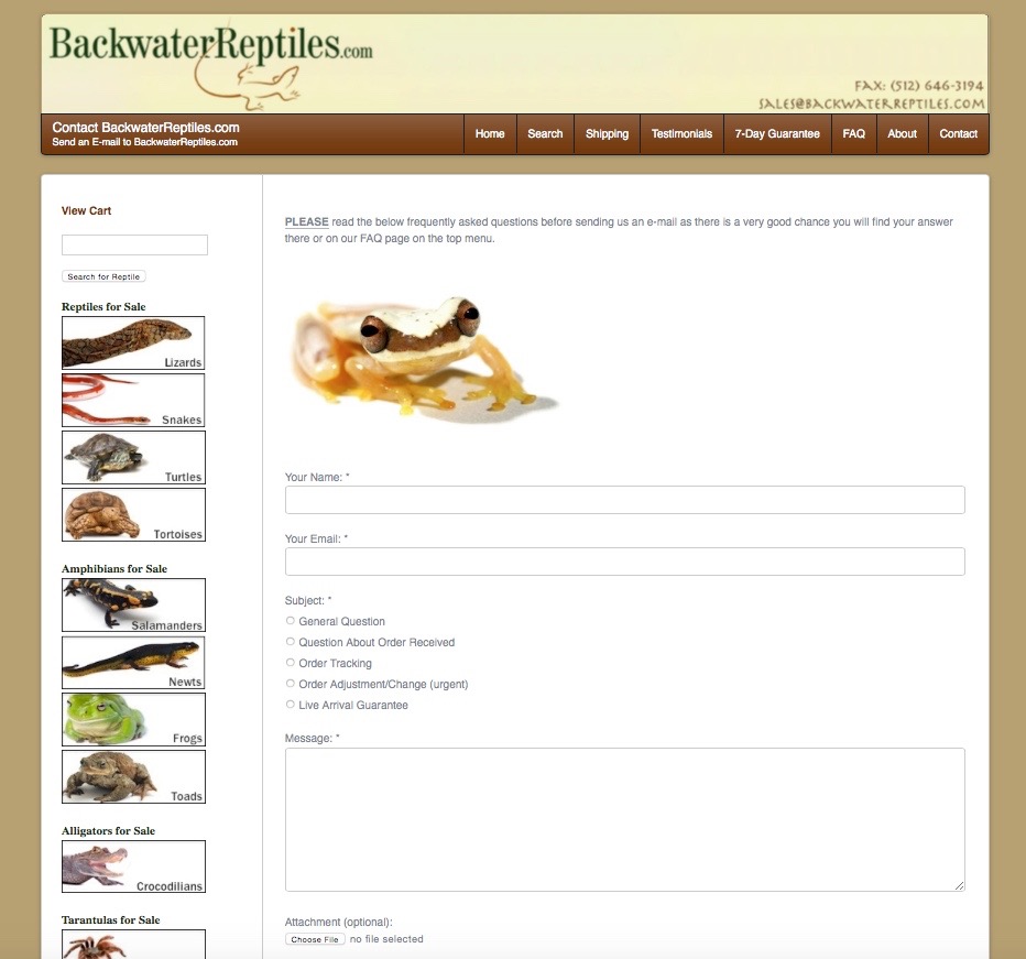 Backwater reptiles hot sale for sale