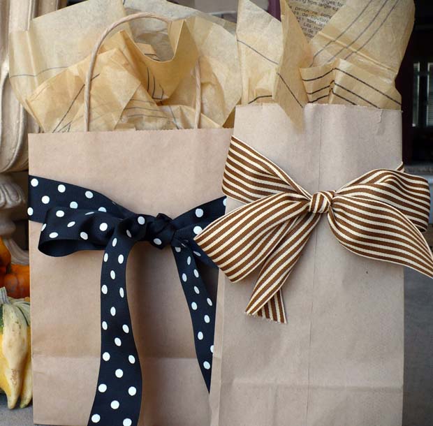 gift bag wrapping method